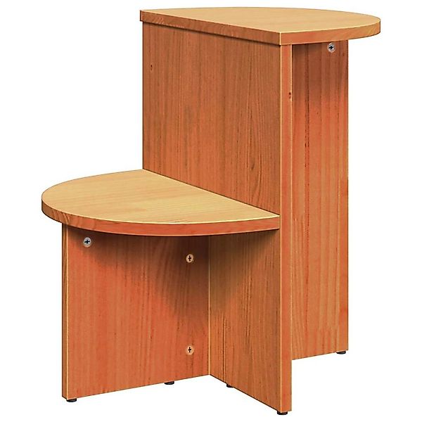 vidaXL Beistelltisch Wachsbraun 50 x 40 x 50 cm Massivholz Kiefer 873528 günstig online kaufen