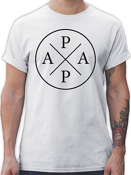 Shirtracer T-Shirt Papa Typografie X schwarz Vatertag Geschenk für Papa günstig online kaufen