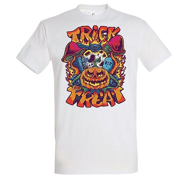 Youth Designz T-Shirt Halloween Herren T-Shirt Horror Trick or Treat Pilz F günstig online kaufen