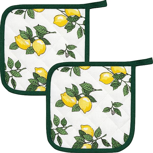 Kracht Kochschürze Topflappen "Zitronen" 2er-Pack, (2-tlg), günstig online kaufen