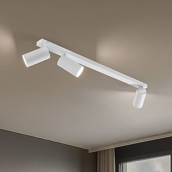 Deckenstrahler Mono III, 3-flammig, weiß, 84 cm lang, GU10 günstig online kaufen