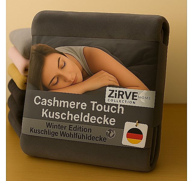 Wohndecke Kuscheldecke, ZIRVEHOME, CashmereTouch Wohndecke Fleece decke Kus günstig online kaufen