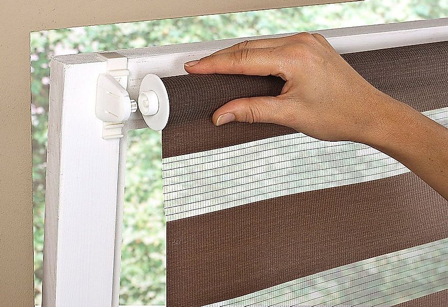 Doppelrollo Maringa Klemmfix, K-HOME, Lichtschutz, ohne günstig online kaufen