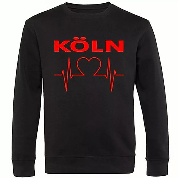 multifanshop Sweatshirt Köln - Herzschlag - Pullover günstig online kaufen