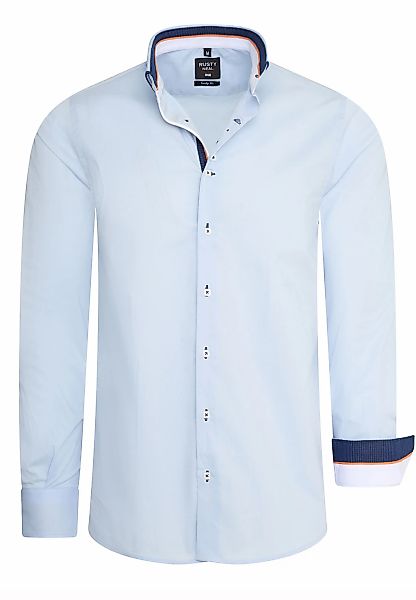 Rusty Neal Langarmhemd, in figurbetontem Slim Fit-Schnitt günstig online kaufen