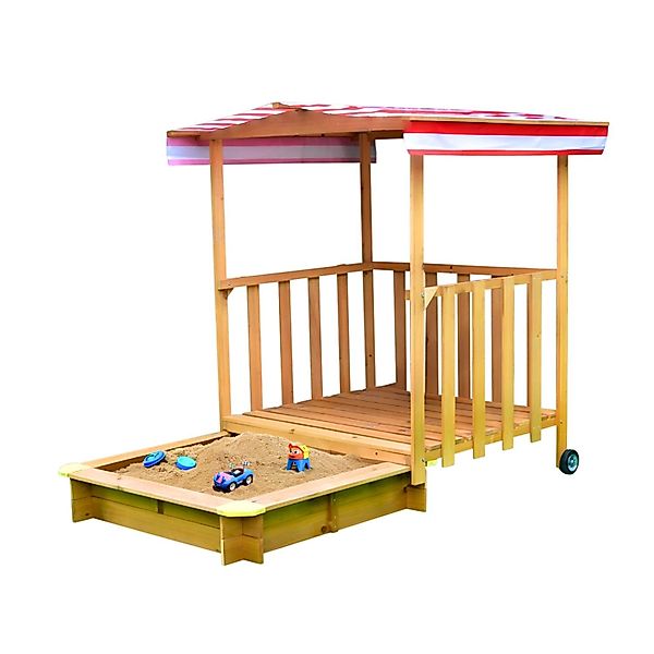 Coemo Sandkasten, Spielhaus aus Holz für günstig online kaufen