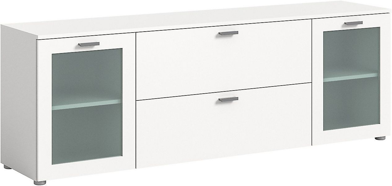 INOSIGN Lowboard Onex, Breite 180 cm, mit Glastüren, vielseitig einsetzbar, günstig online kaufen