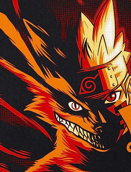 style3 T-Shirt Fire Wolf Uzumaki naruto günstig online kaufen