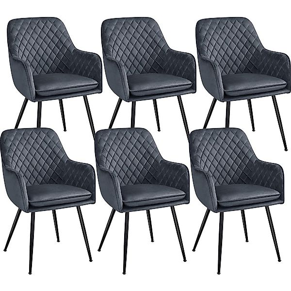 Yaheetech Esszimmerstuhl Küchenstühle (6 St), Stuhl-Set günstig online kaufen
