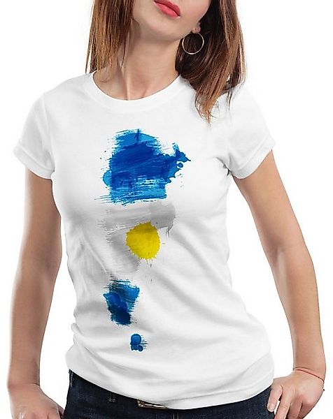 style3 T-Shirt Flagge Argentinien Fußball Sport Argentina WM EM Fahne günstig online kaufen