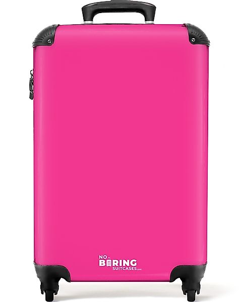 NoBoringSuitcases.com© Hartschalen-Trolley Rosa - Einfarbig 55x35x20cm, günstig online kaufen