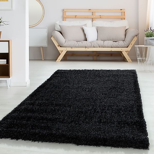 Carpettex Hochflor-Teppich Unicolor - Einfarbig, Läufer, günstig online kaufen
