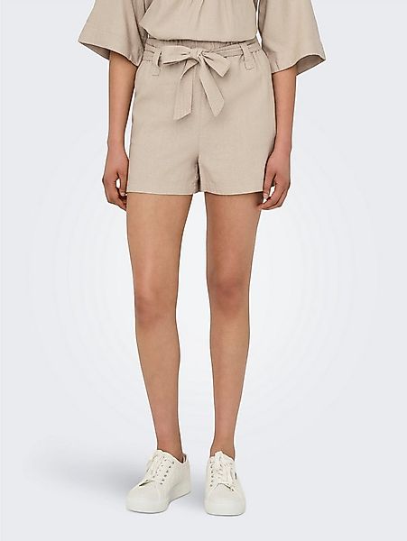 ONLY Shorts ONLCARO HW LINEN BL BELT SHORTS CC PNT mit Leinen günstig online kaufen
