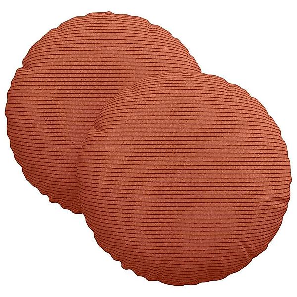 vidaXL Sitzauflage Sitzkissen 2 pcs Rot-Orange günstig online kaufen