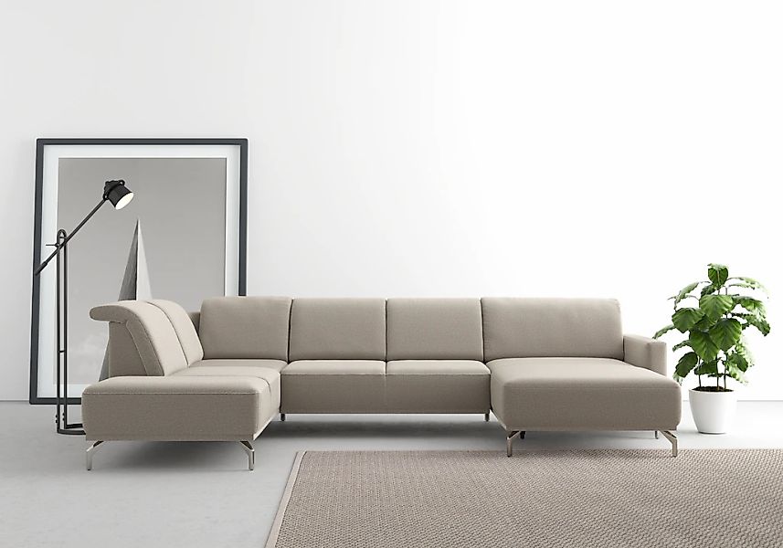 sit&more Wohnlandschaft "Bailando U-Form" wahlweise mit Kopfteilverstellung günstig online kaufen