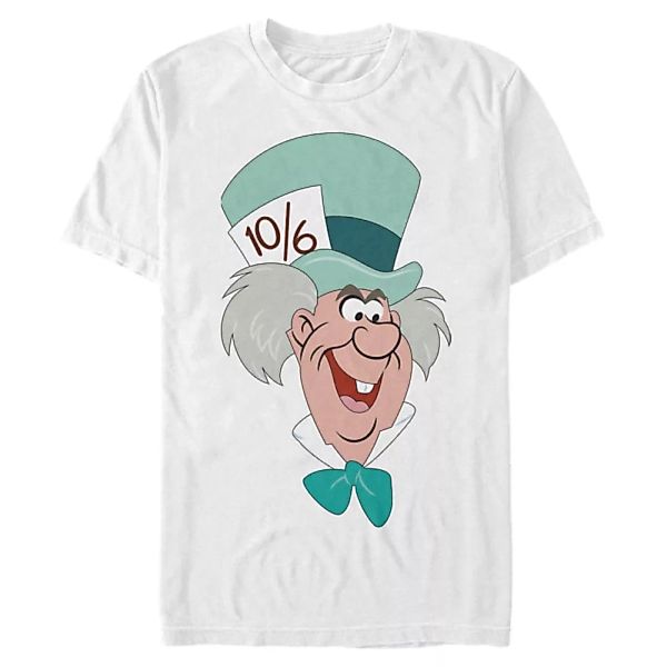 Disney - Alice im Wunderland - Mad Hatter Big Face - Männer T-Shirt günstig online kaufen