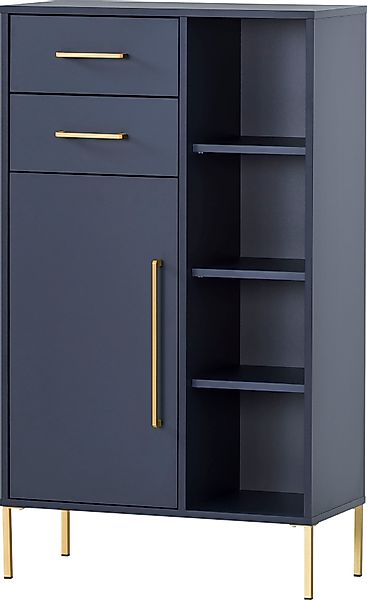 welltime Midischrank "Kent mit goldfarbenen Griffen", Breite 67,1 cm, made günstig online kaufen