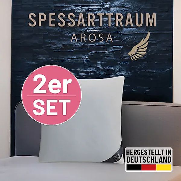 SPESSARTTRAUM 3-Kammer-Kopfkissen »Arosa Sparset«, (1 St.), Kissen 40x80, 8 günstig online kaufen