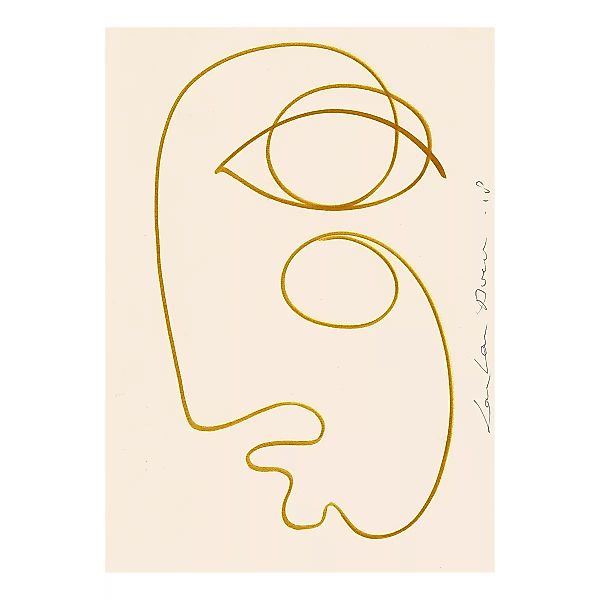 Paper Collective - Sunnkissed Kunstdruck 50x70cm - beige, ocker/BxH 50x70cm günstig online kaufen