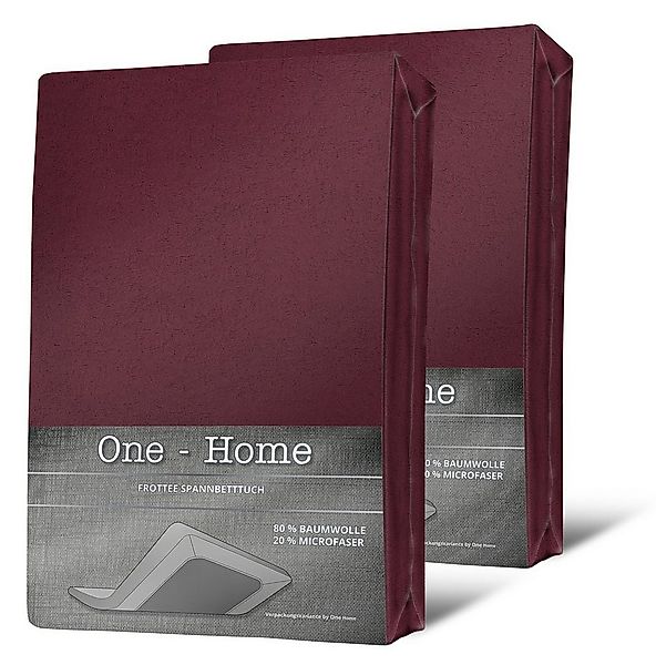 One Home Spannbettlaken Winter, Frottee, Gummizug: rundum, (2 Stück), Doubl günstig online kaufen