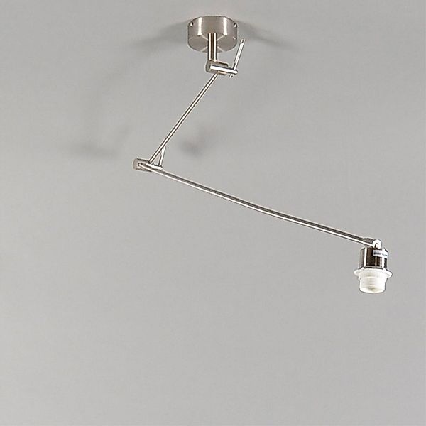 Qazqa Pendelleuchte Blitz, ohne Leuchtmittel, E27, Beige, Modern, Stahl, 1- günstig online kaufen