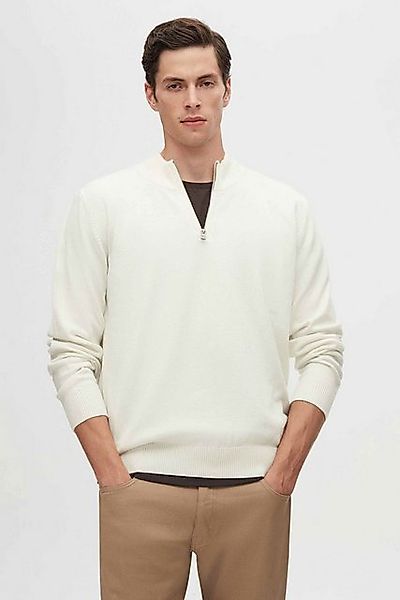 D'S DAMAT Strickpullover Ds Damat Slim Fit Strickpullover mit halbem Reißve günstig online kaufen