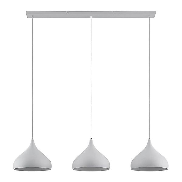 Lindby Pendelleuchte Elamira 9627802 Modern in Weiß aus Metall 3-flammig E2 günstig online kaufen