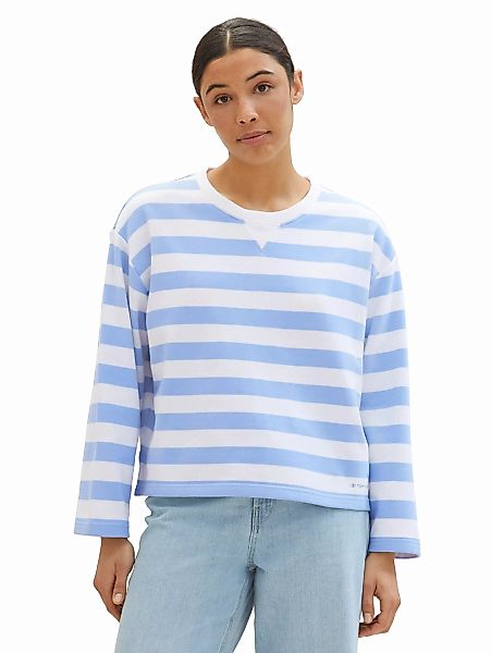 TOM TAILOR Sweatshirt, in Streifenoptik günstig online kaufen