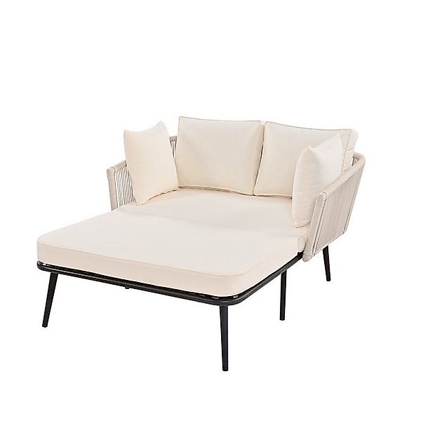 IDEASY Loungesofa Gartensofa Sonnenliege Set, 2er-Set, abnehmbaren Kissen, günstig online kaufen