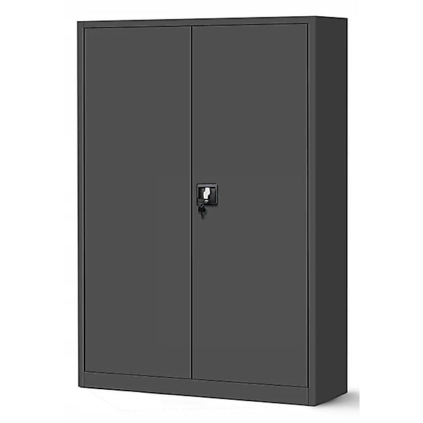 Jan Nowak Büro Aktenschrank Metallschrank JAN II 115 x 185 x 40 cm Anthrazi günstig online kaufen