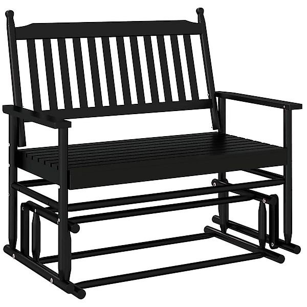vidaXL Schaukelstuhl Schaukelbank Schwarz 118x70x104,5 cm günstig online kaufen