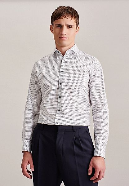 seidensticker Businesshemd "Shaped", Shaped Langarm Kentkragen Paisley günstig online kaufen
