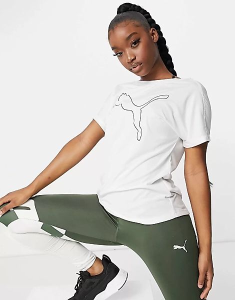 Puma Training – T-Shirt in Weiß mit Logo günstig online kaufen