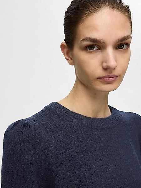 SELECTED FEMME Strickpullover SLFLulu (1-tlg) Drapiert/gerafft günstig online kaufen