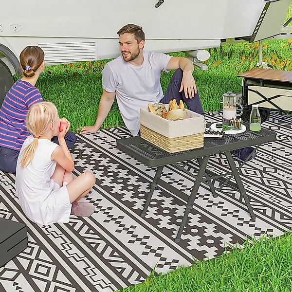 Outsunny Campingtisch mit Metallgitter (höhenverstellbar Klapptisch, günstig online kaufen