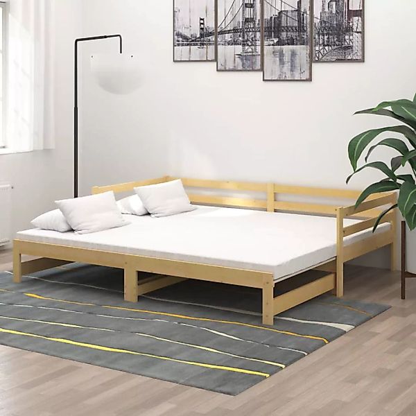 Ausziehbares Tagesbett 2x(90x200) Cm Massivholz Kiefer günstig online kaufen