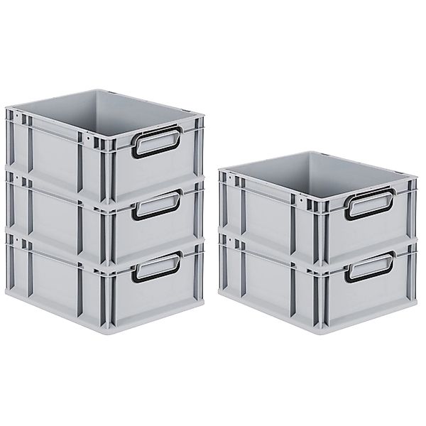 PROREGAL SparSet 5x Eurobox Nextgen Color HxBxT 17x30x40cm 16 Liter Griffe günstig online kaufen