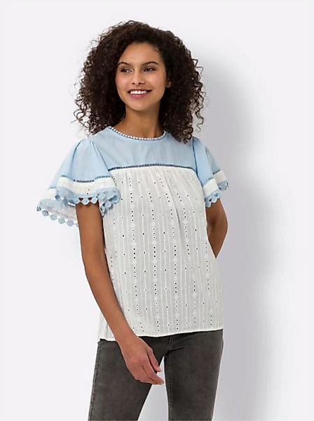 heine Klassische Bluse Kurzarm-Bluse günstig online kaufen