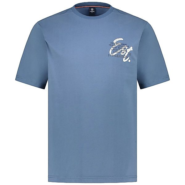 Lerros T-Shirt mit Label-Print Farbe hellblau Größe: 6XL günstig online kaufen