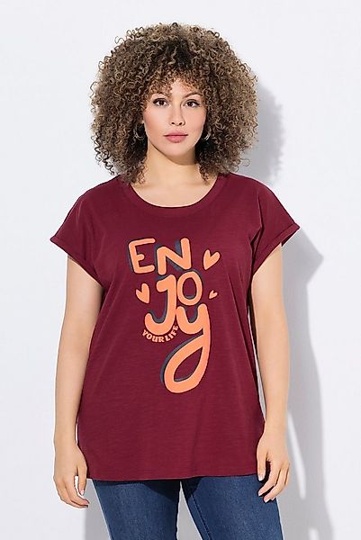 Ulla Popken T-Shirt T-Shirt Enjoy Oversized Rundhals Halbarm günstig online kaufen