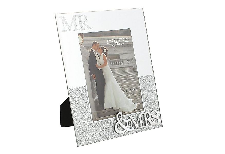 Bilderrahmen Bilderrahmen mit Glitzer Mr & Mrs, für 1 Bilder günstig online kaufen