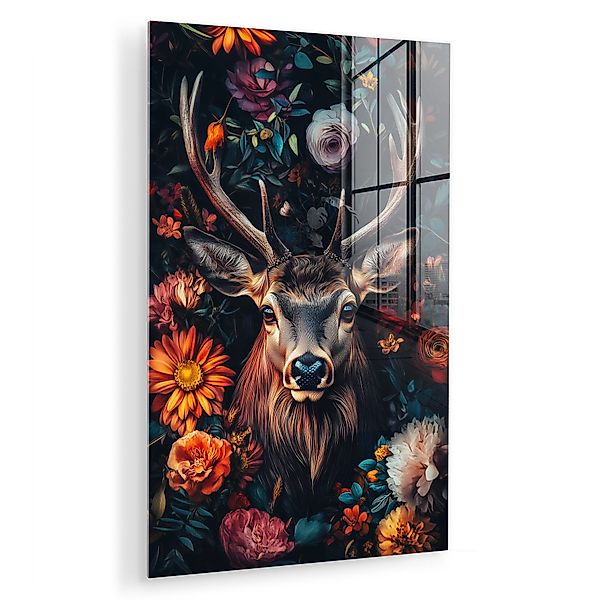 MuchoWow Acrylglasbild Hirsch - Tierporträt - günstig online kaufen