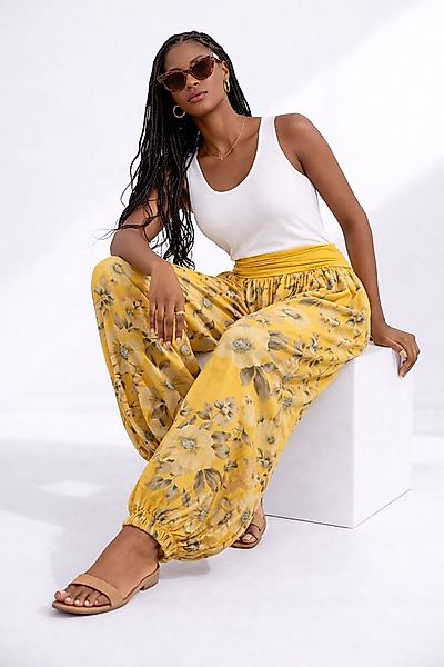 YC Fashion & Style Strandhose Haremshose mit Blumenprint – weiter Schnitt, günstig online kaufen