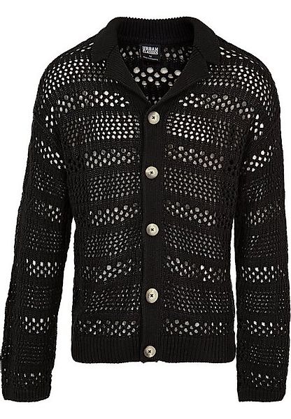 URBAN CLASSICS Strickfleecejacke Urban Classics Herren Crocheted Cardigan ( günstig online kaufen