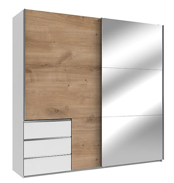 Schiebetüren Kleiderschrank 250 cm mit Spiegel und Schubladen LEVEL36 A Bra günstig online kaufen