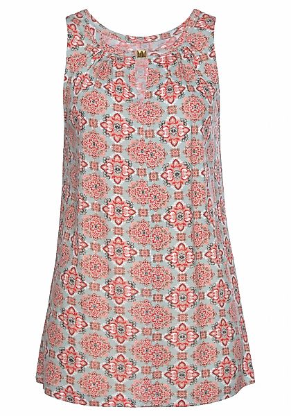Vivance Tanktop, mit Alloverprint und Zieraccessoires, sommerliches Damento günstig online kaufen