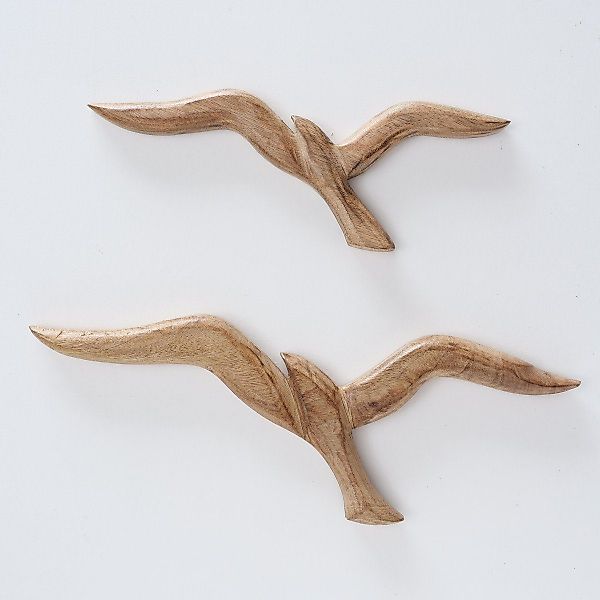 BOLTZE Wanddekoobjekt Seagull Wanddeko aus Holz, günstig online kaufen