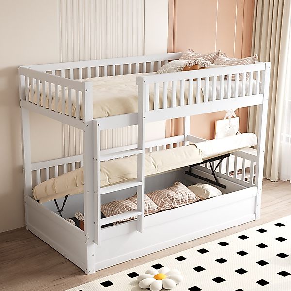 HAUSS SPOLE Etagenbett 90x200cm Hydraulisches Lagersystem günstig online kaufen