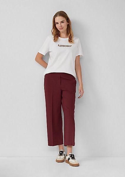 s.Oliver 7/8-Hose Hose Strukturierte Culotte mit Elastikbund günstig online kaufen