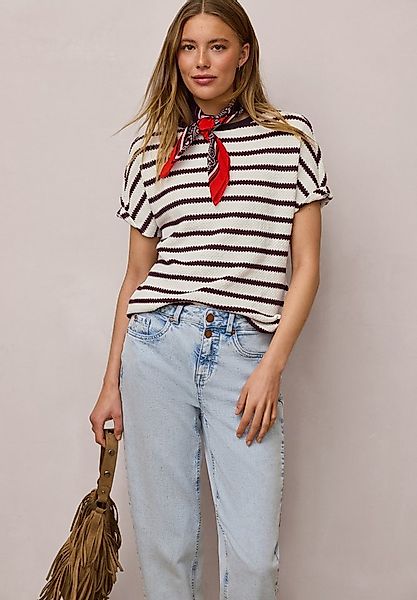 STREET ONE STUDIO T-Shirt mit U-Boot-Ausschnitt günstig online kaufen